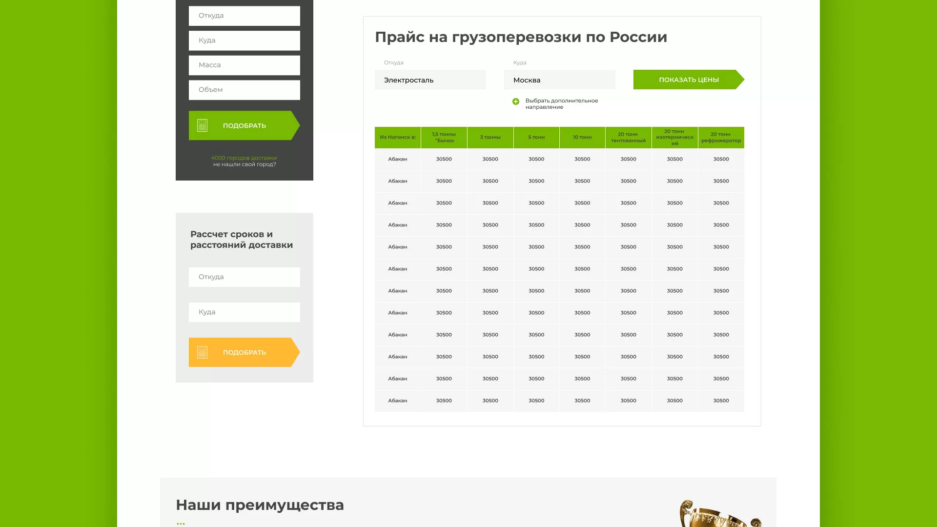 Разработка логотипа и сайта компании «Инком-Логистика» в Слюдянке