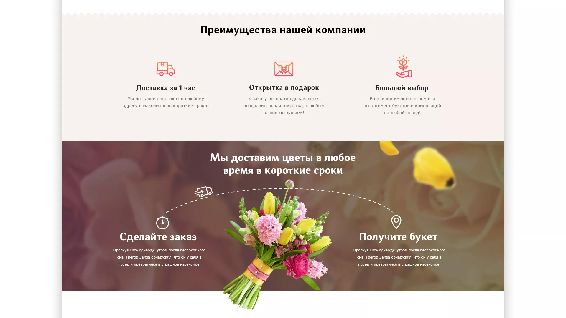 Создание интернет-магазина «Букет-онлайн» по цветам в Слюдянке
